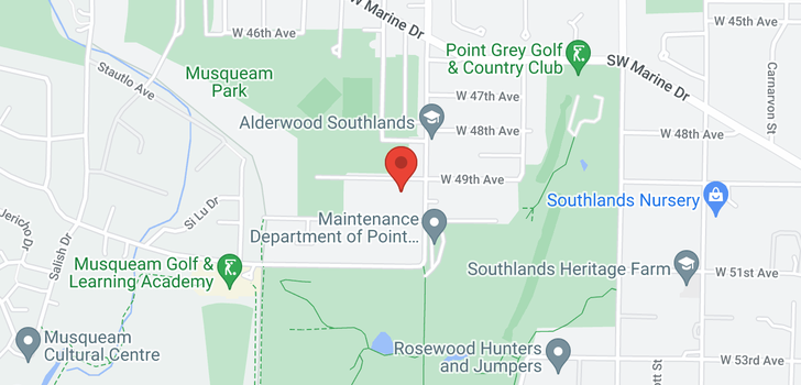 map of 3662 W 49TH AVENUE